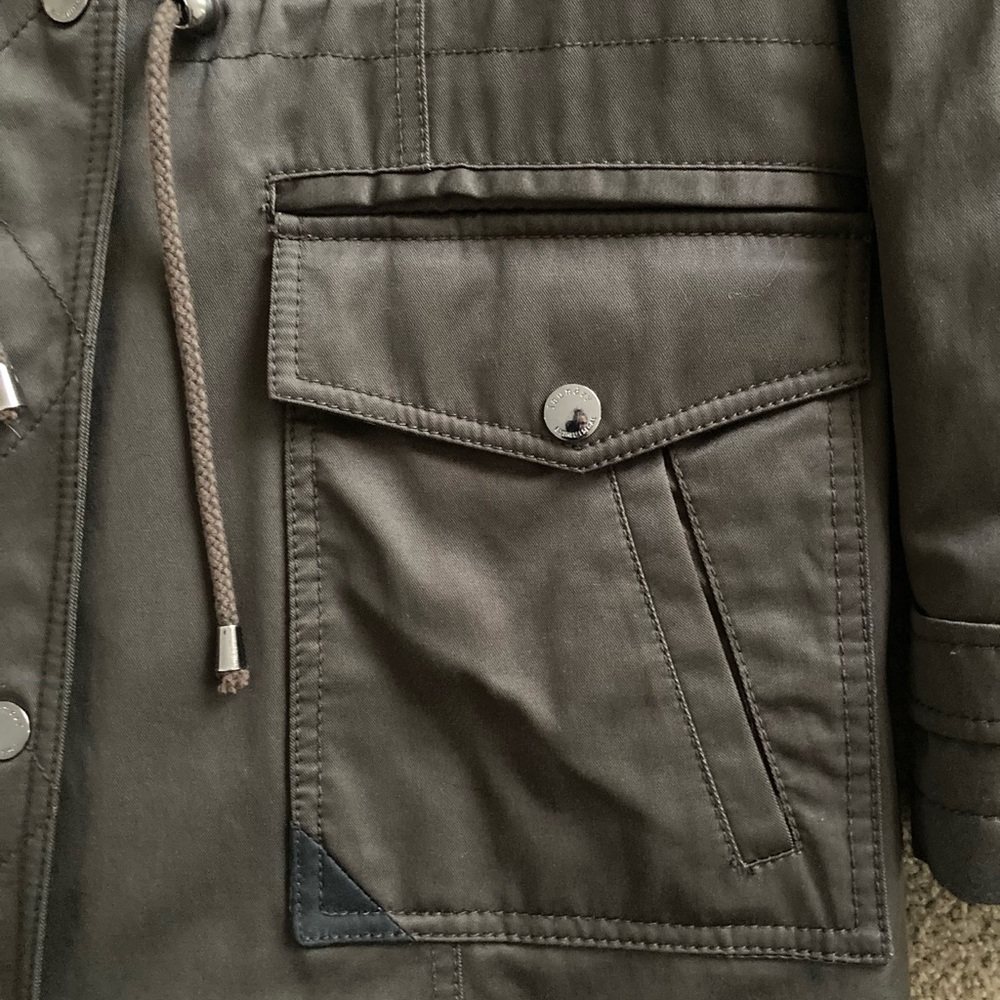 Laundry By Shelli Segal Quilted Olive Jacket - Picture 4 of 15